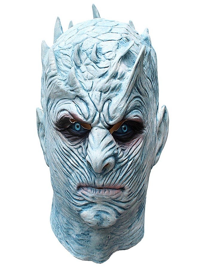 Gorbgle Halloween Novelty Mask Nights King White Walker Costume Mask Party Props Mask Creepy Latex Head Mask for Men - Image 1